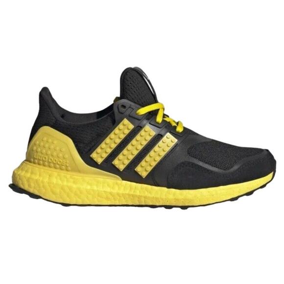 Adidas UltraBoost DNA Color Brick Lego Yellow Sneakers Kids 4.5 Running Shoes - Picture 1 of 11